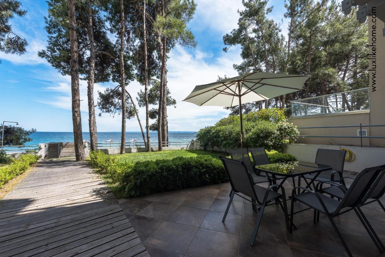 #Luxlikehome - Mediterranee Beachfront Summer House Kalyves Polygyrou Luaran gambar