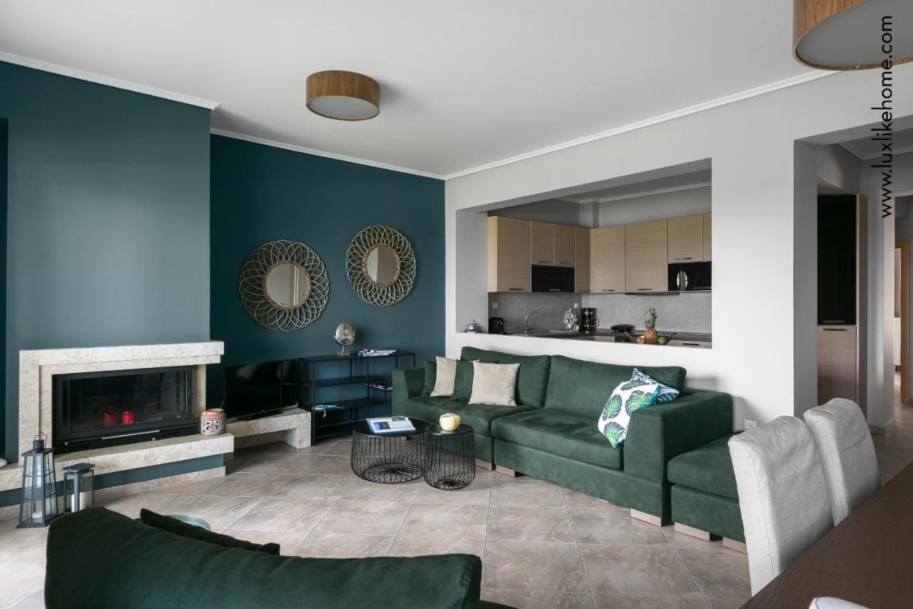 #Luxlikehome - Mediterranee Beachfront Summer House Kalyves Polygyrou Luaran gambar