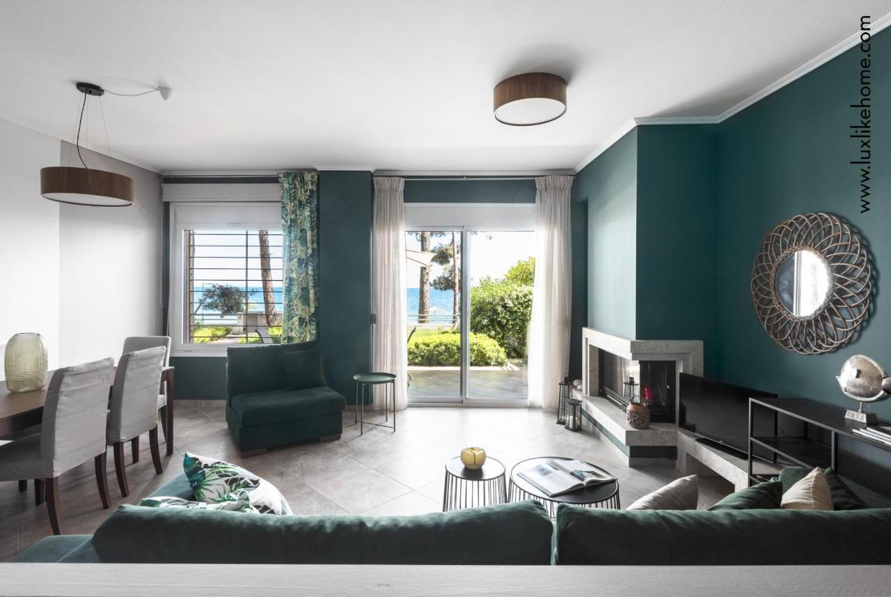 #Luxlikehome - Mediterranee Beachfront Summer House Kalyves Polygyrou Luaran gambar